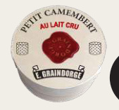 CAMEMBERT DE NORMANDIE MOULÉ À LA LOUCHE VALLÉE NOIRE PETIT CAMEMBERT PYROGRAVÉ