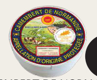 CAMEMBERT DE NORMANDIE MOULÉ À LA LOUCHE PÈRE EUGÈNE